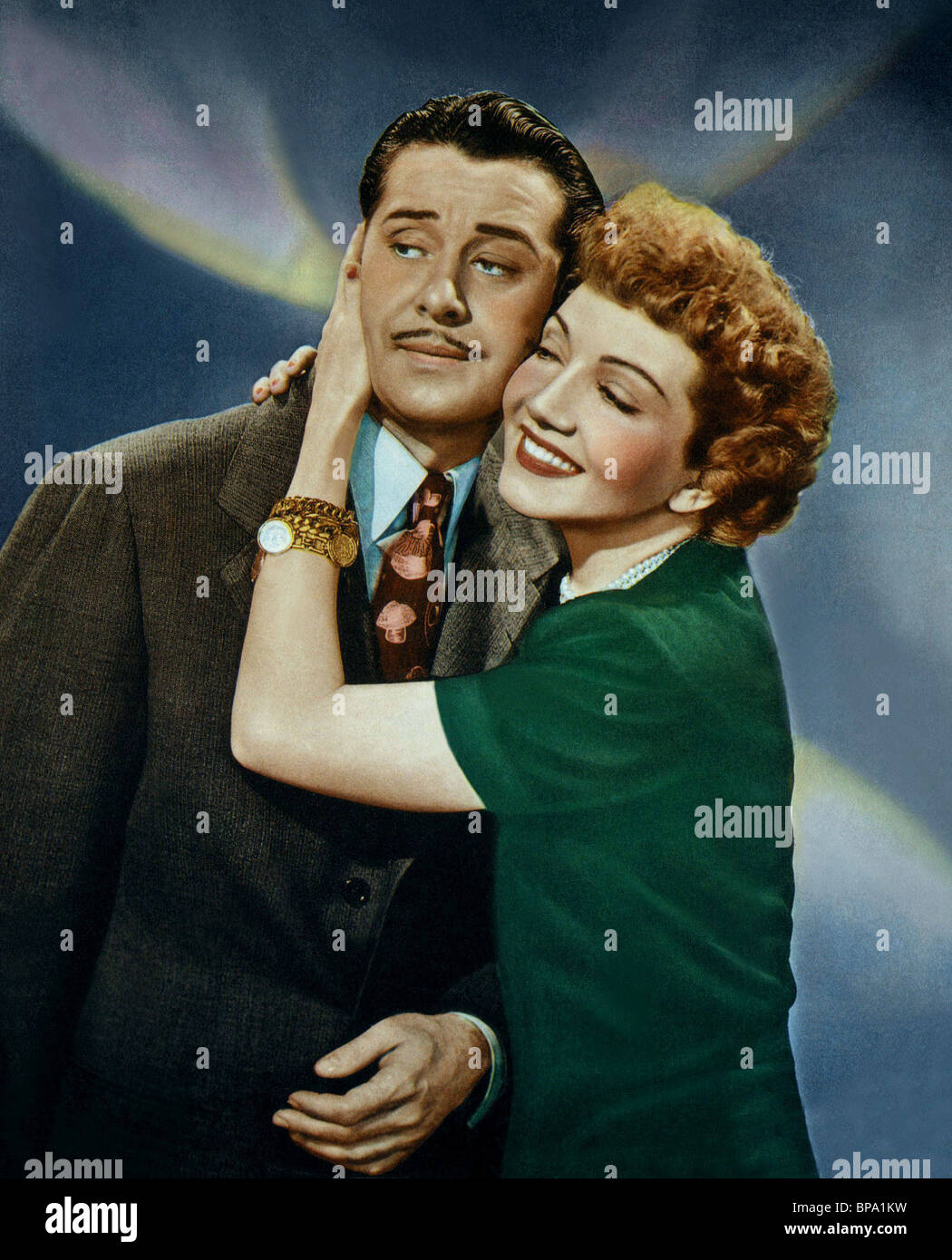 DON AMECHE, Claudette Colbert, Guest, 1945 Femme Banque D'Images