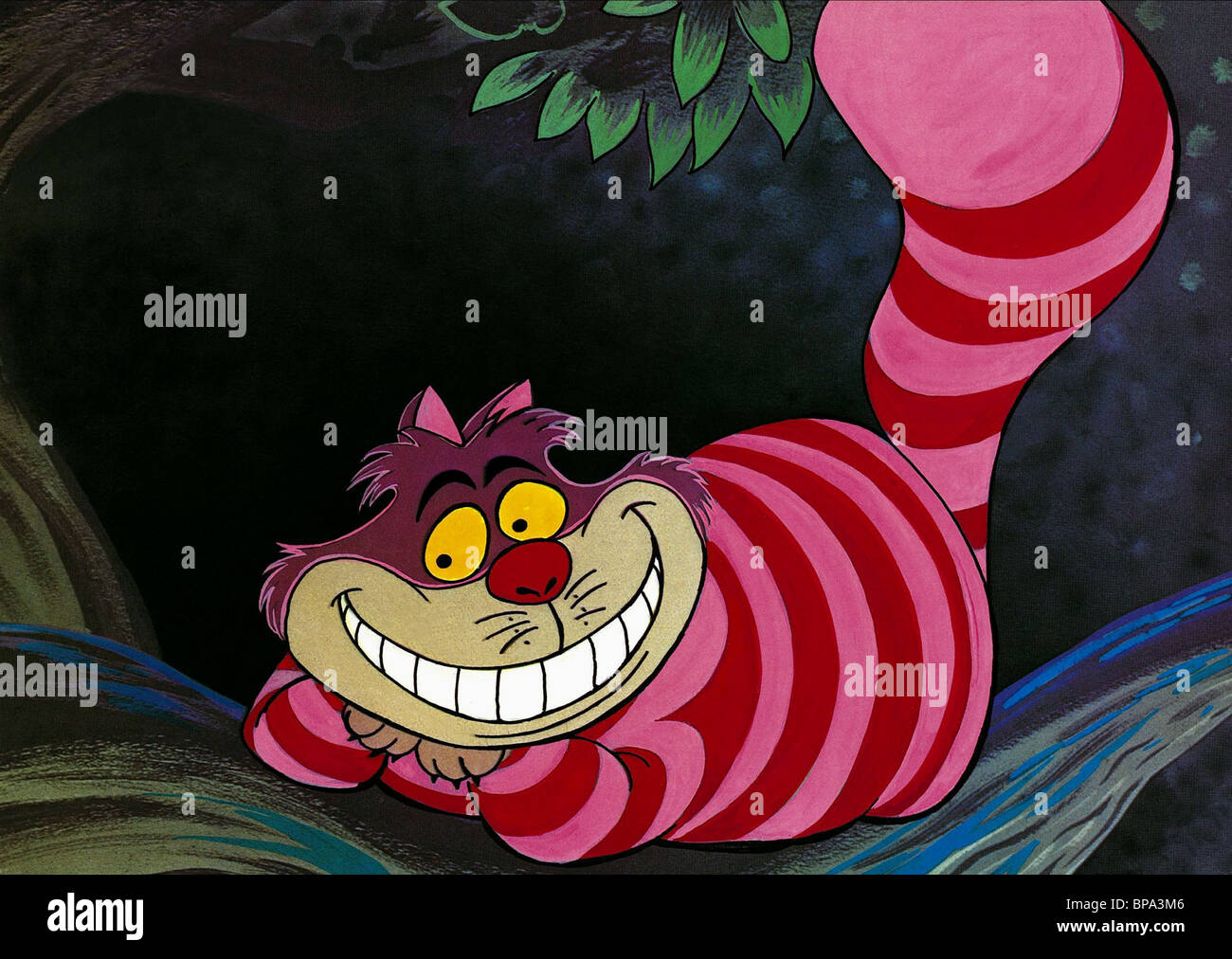 CHESHIRE CAT d'ALICE AU PAYS DES MERVEILLES (1951 Photo Stock Alamy