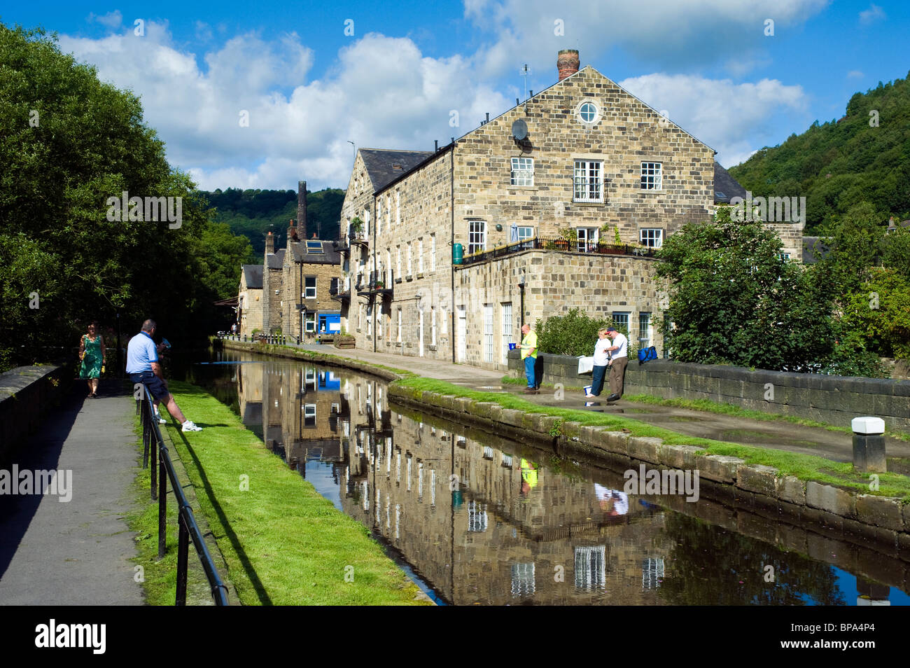 B-5520, Hebden Bridge, Calder Valley, West Yorkshire, Angleterre, Royaume-Uni. Août 2010. Banque D'Images