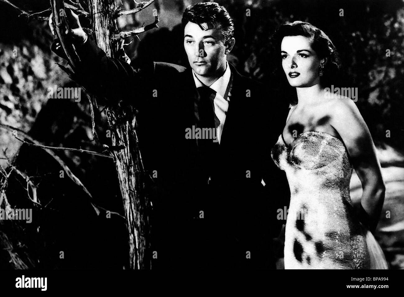 ROBERT MITCHUM, JANE RUSSELL, son type de femme, 1951 Banque D'Images