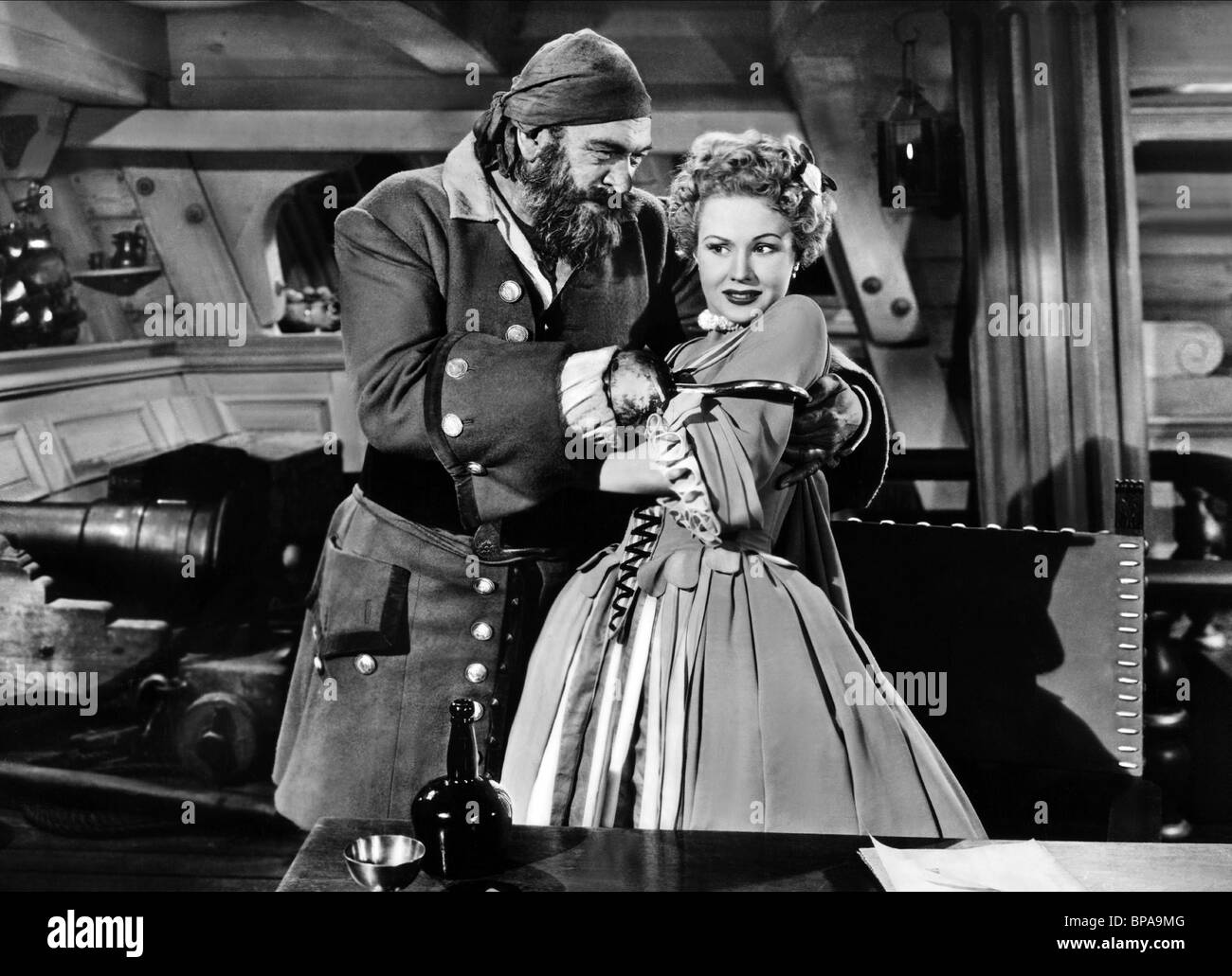 VICTOR MCLAGLEN, VIRGINIA MAYO, LA PRINCESSE ET LE PIRATE, 1944 Banque D'Images