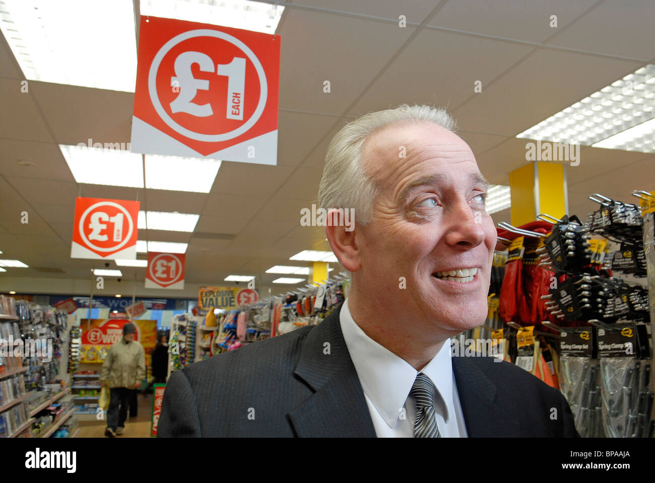 Jim McCarthy, Chef de Poundland Banque D'Images