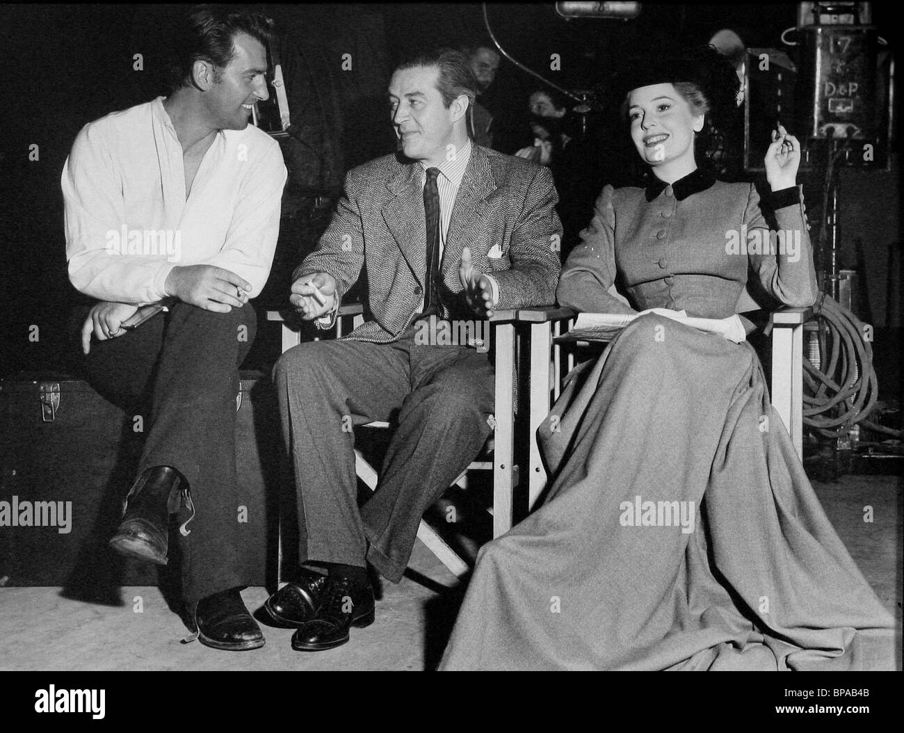 STEWART GRANGER, RAY MILLAND, VALERIE HOBSON, BLANCHE FURY, 1948 Banque D'Images