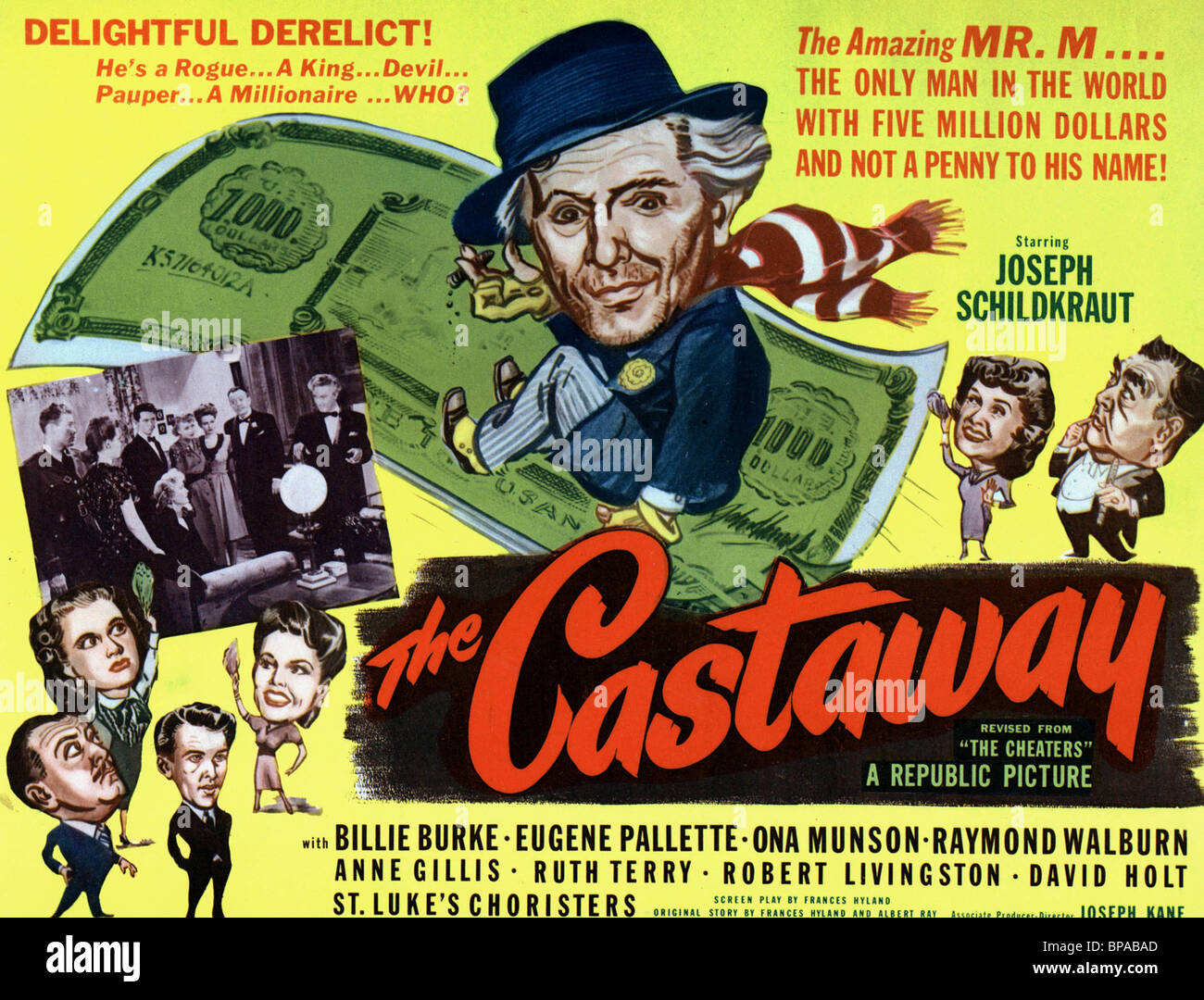 L'AFFICHE DE FILM CASTAWAY CASTAWAY L (1945) Banque D'Images