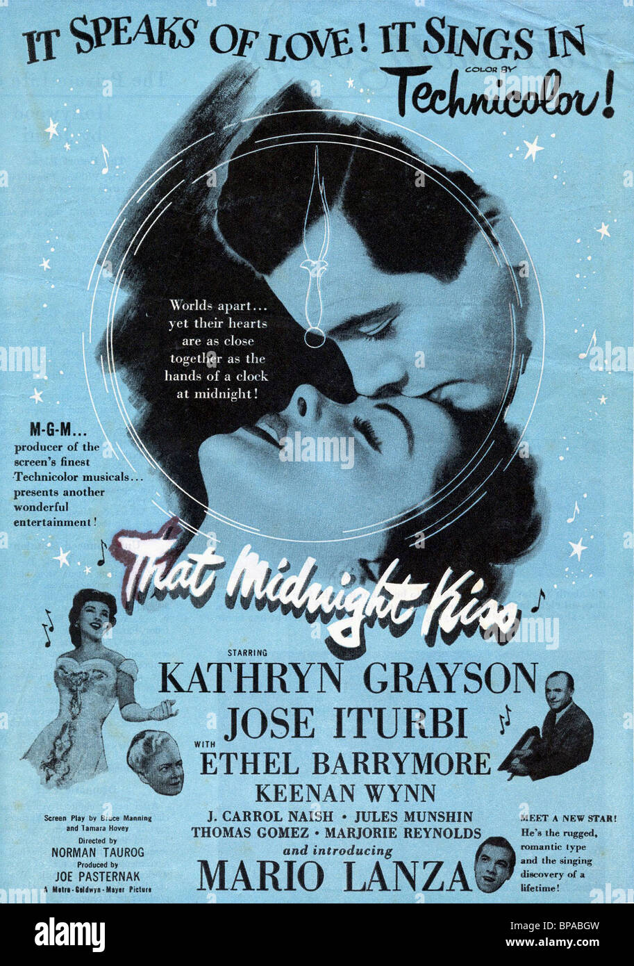 Affiche de film que baiser de minuit (1949) Banque D'Images