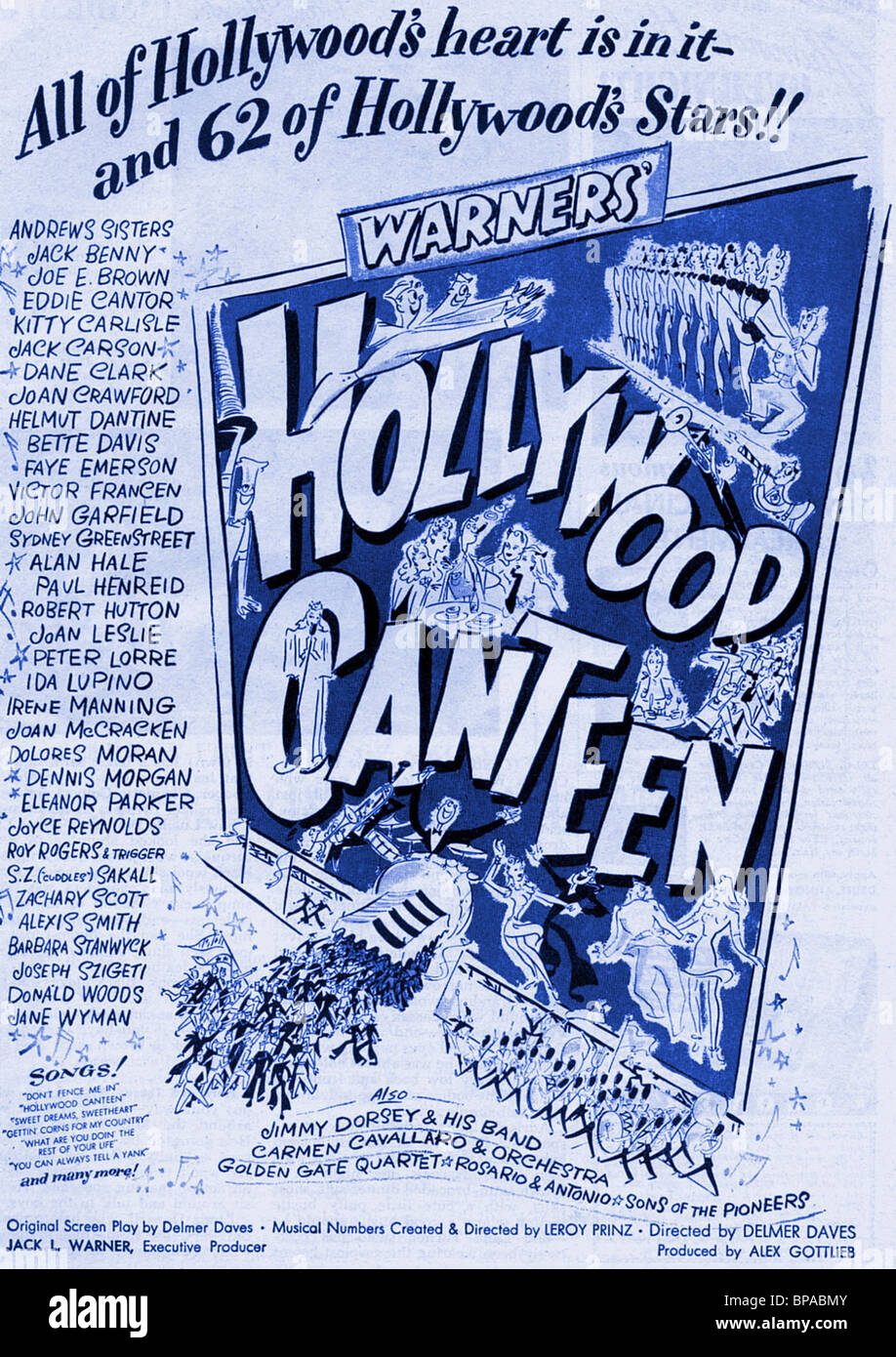 Affiche de film Hollywood Canteen (1944) Banque D'Images