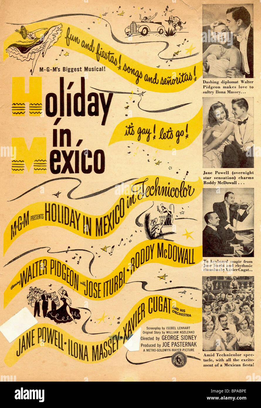 Affiche de film MAISON DE VACANCES AU MEXIQUE (1946) Banque D'Images