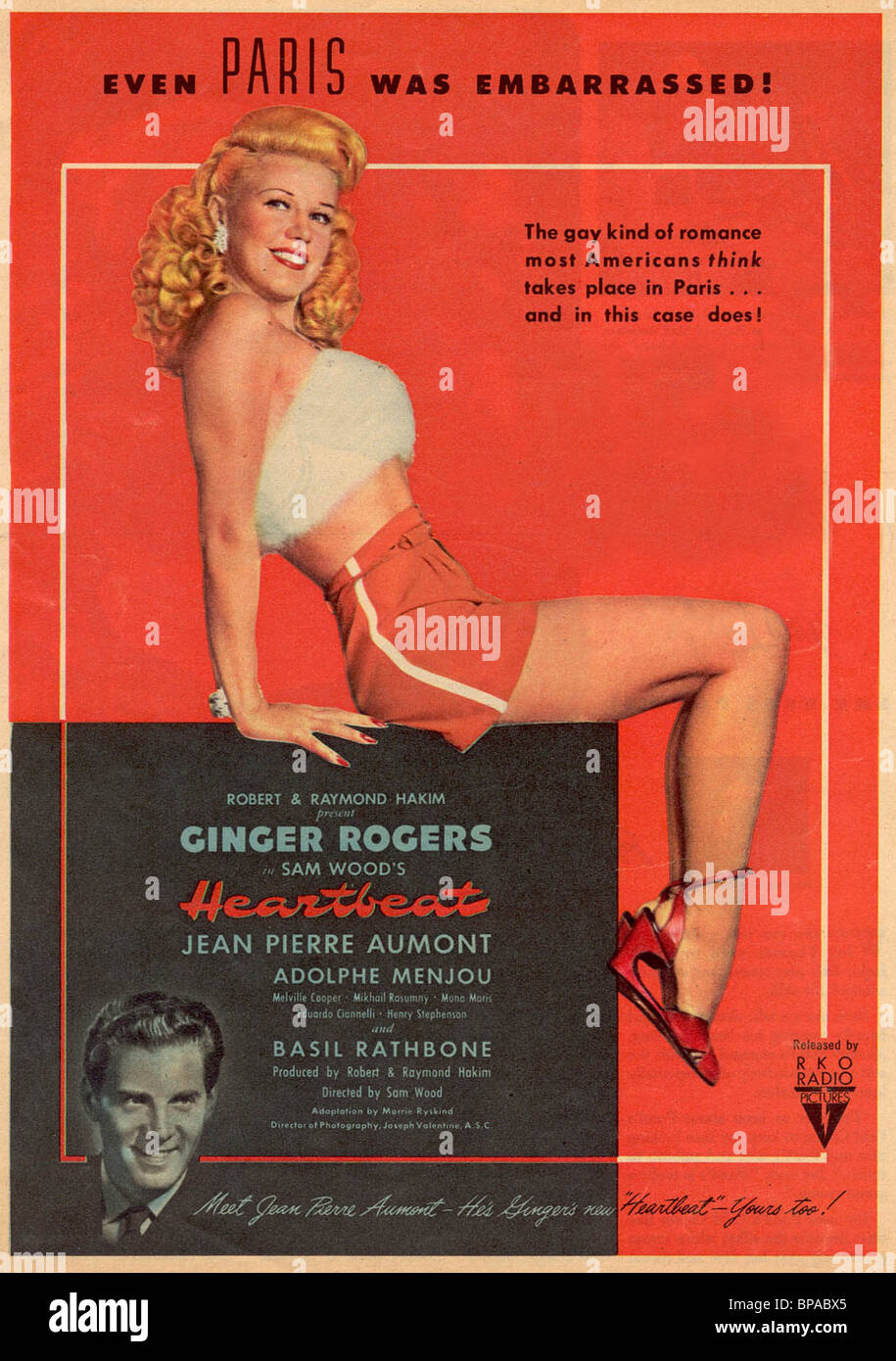 Affiche de film HEARTBEAT (1946) Banque D'Images