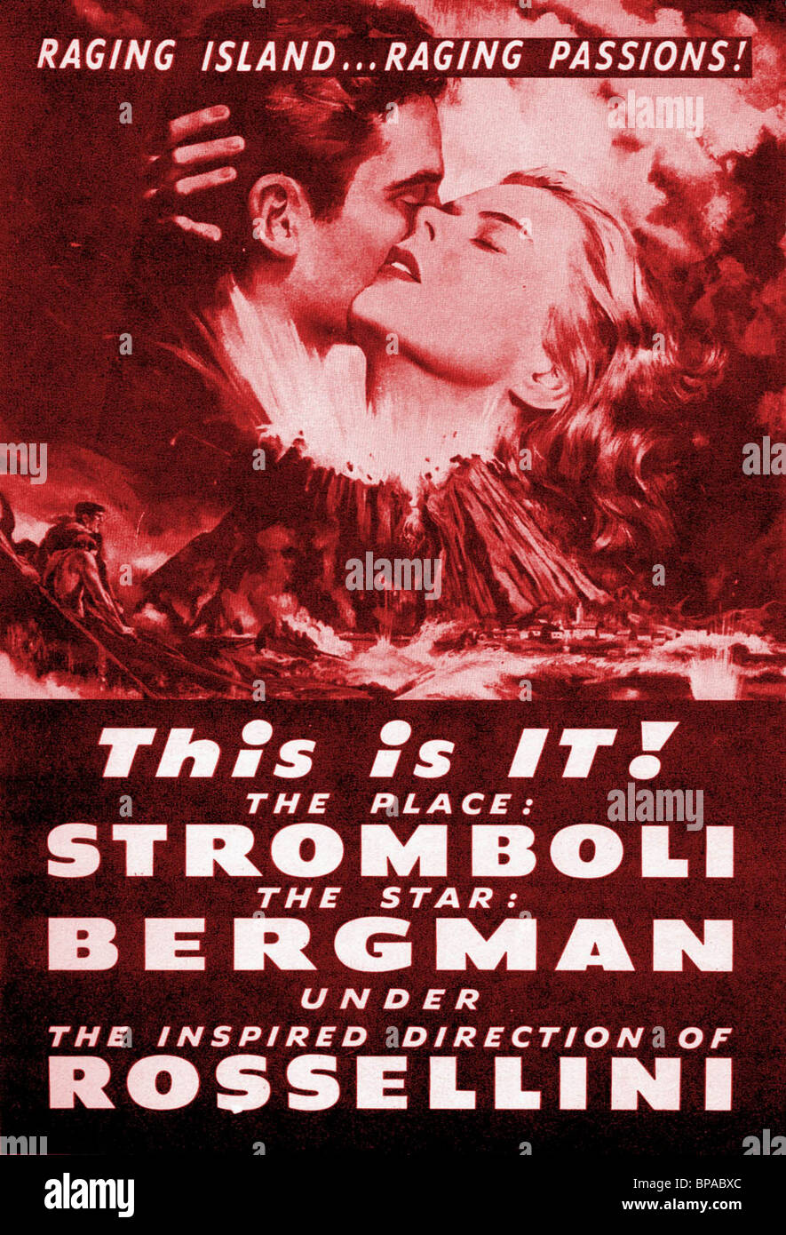Affiche de film STROMBOLI (1950) Banque D'Images