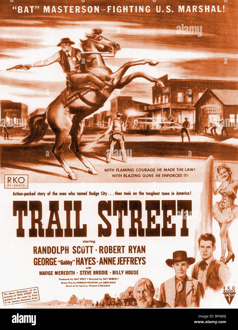 Affiche de film TRAIL STREET (1947) Banque D'Images