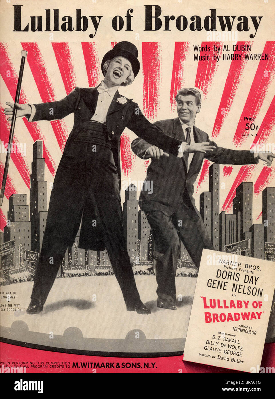 Affiche de film LULLABY OF BROADWAY (1951) Banque D'Images
