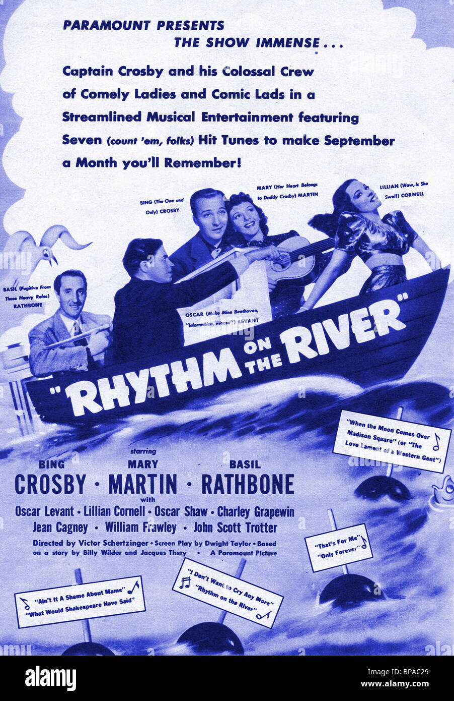 Affiche de film RYTHME SUR LA RIVIÈRE (1940) Banque D'Images