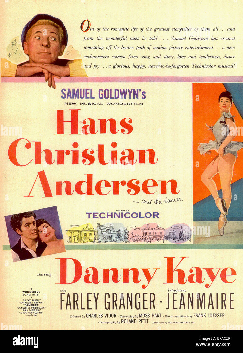 Affiche de film Hans Christian Andersen (1952) Banque D'Images