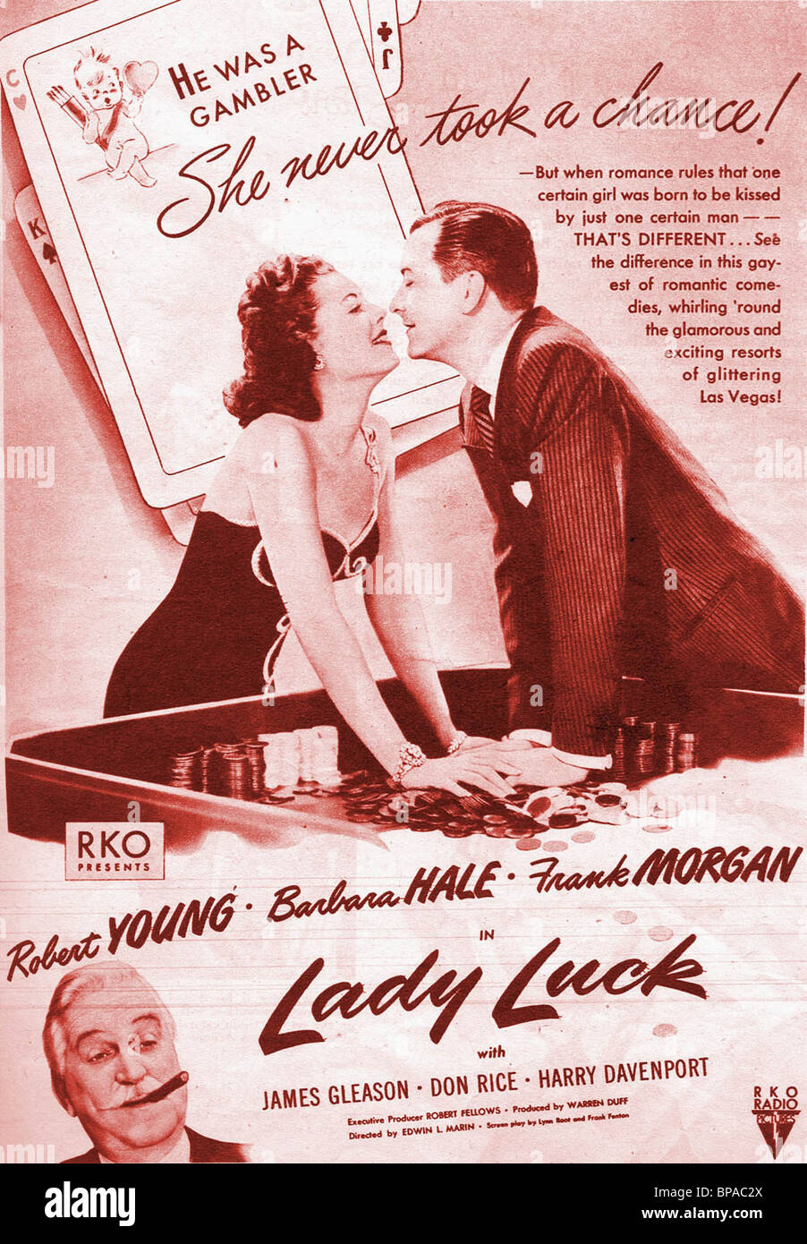 Affiche de film LADY CHANCE (1946) Banque D'Images
