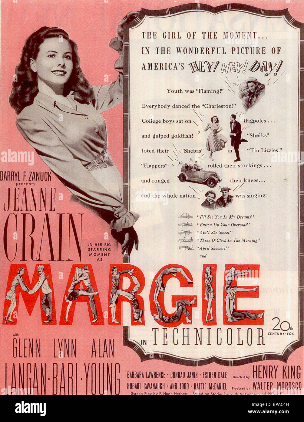 JEANNE CRAIN MARGIE AFFICHE DE FILM (1946) Banque D'Images