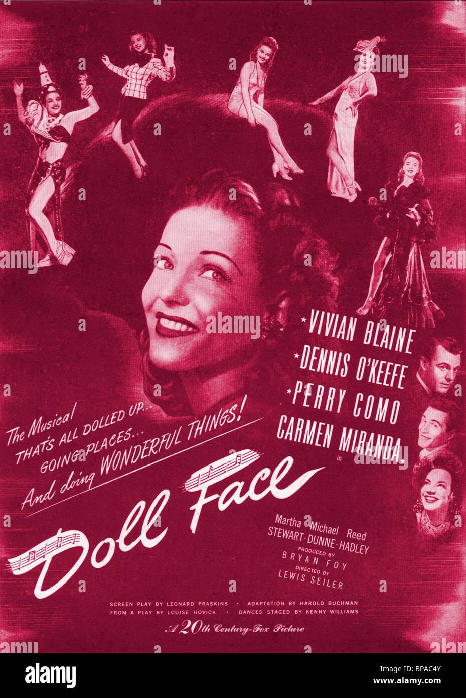 Affiche de film DOLL FACE (1946) Banque D'Images
