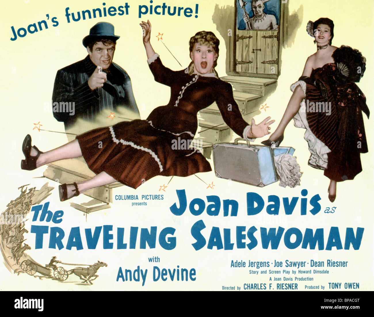 Affiche DE FILM EN VOYAGE SALESWOWAN (1950) Banque D'Images