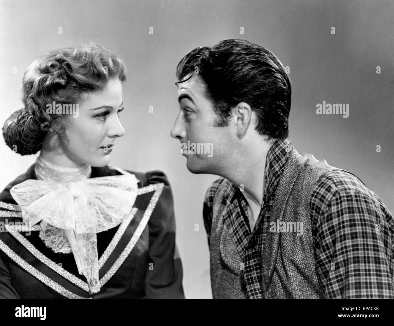 FLORENCE RICE, ROBERT TAYLOR, lutter, 1939 Banque D'Images