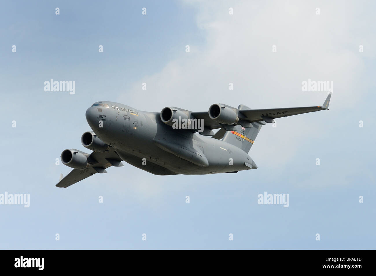Boeing C-17A Globemaster III 00172 Numéro de l'US Air Force 97e AMW, Altus AFB, l'esprit de l'affiche en 2010 Denali Banque D'Images Boeing C-17A Globemaster III 00172 Numéro de l'US Air Force 97e AMW, Altus AFB, l'esprit de l'affiche en 2010 Denali Banque D'Images