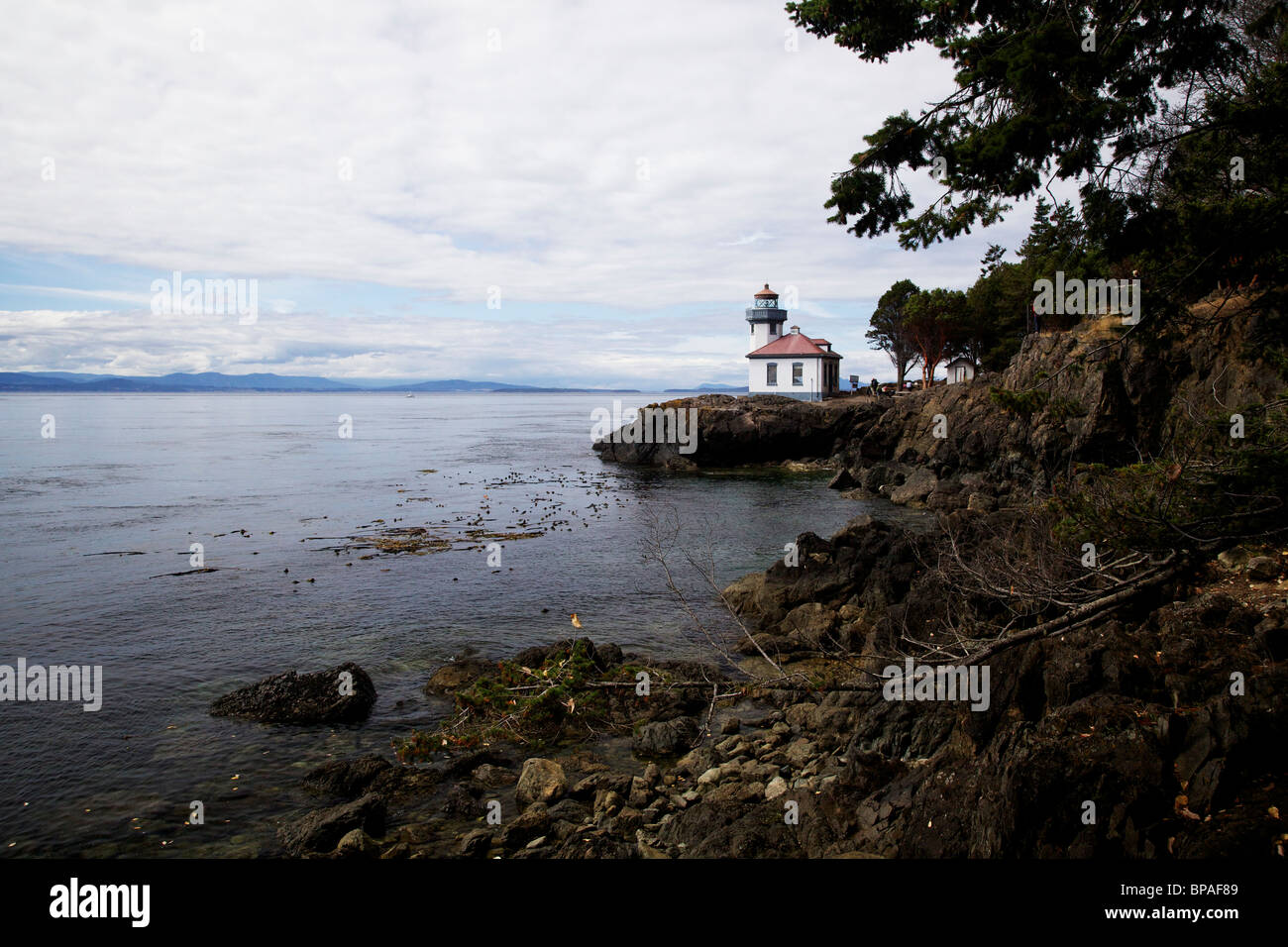 Four à Chaux Phare. San Juan Island, Washington Banque D'Images