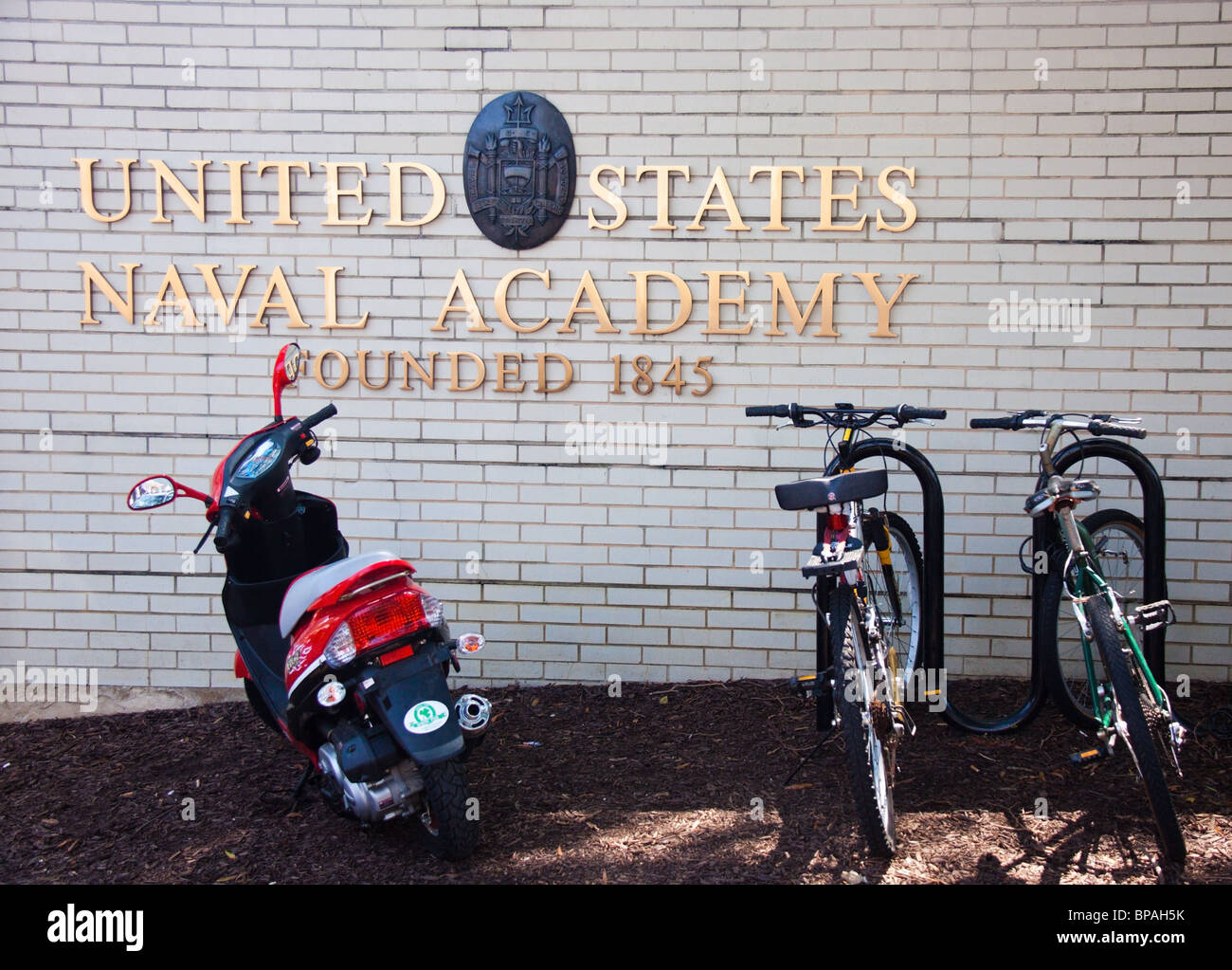 La porte d'entrée à l'US Naval Academy, Annapolis, Maryland Banque D'Images