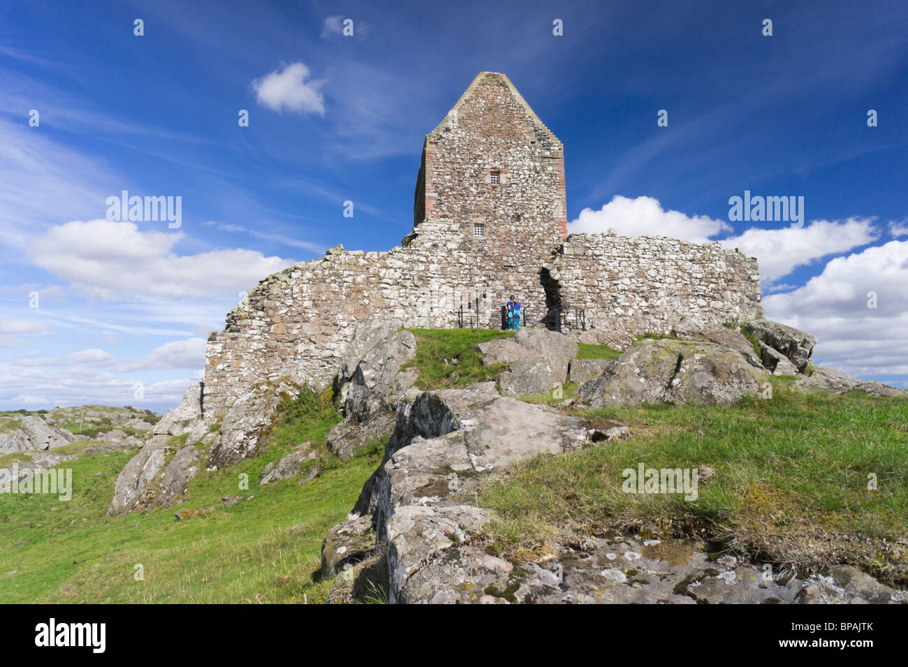 Tour de Smailholm près de Kelso, Scottish Borders, UK tour peel historique ouvert au public Banque D'Images