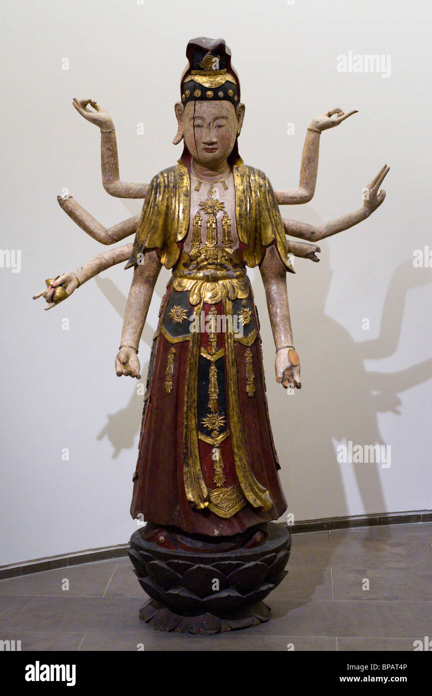 Bo tat Quan le Bodhisattva Avalokitesvara (Am) Vietnam XVIII ème siècle Musée Guimet - Paris Banque D'Images