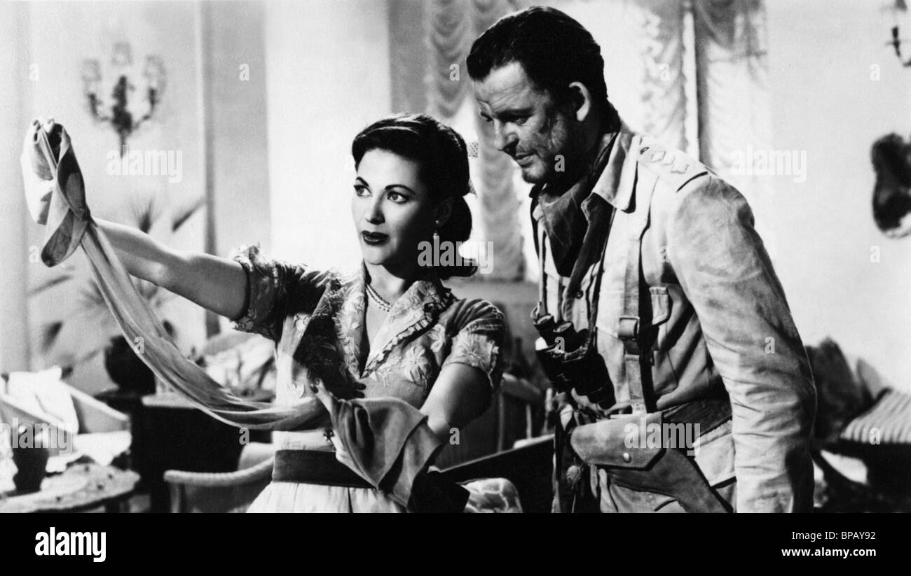 YVONNE DE CARLO, DAVID TOMLINSON, l'hôtel Sahara, 1951 Banque D'Images