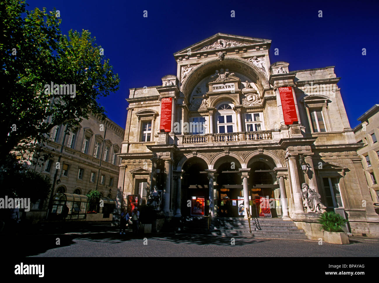 L'Opéra Théâtre, ville d'Avignon, Provence, France, Europe Banque D'Images