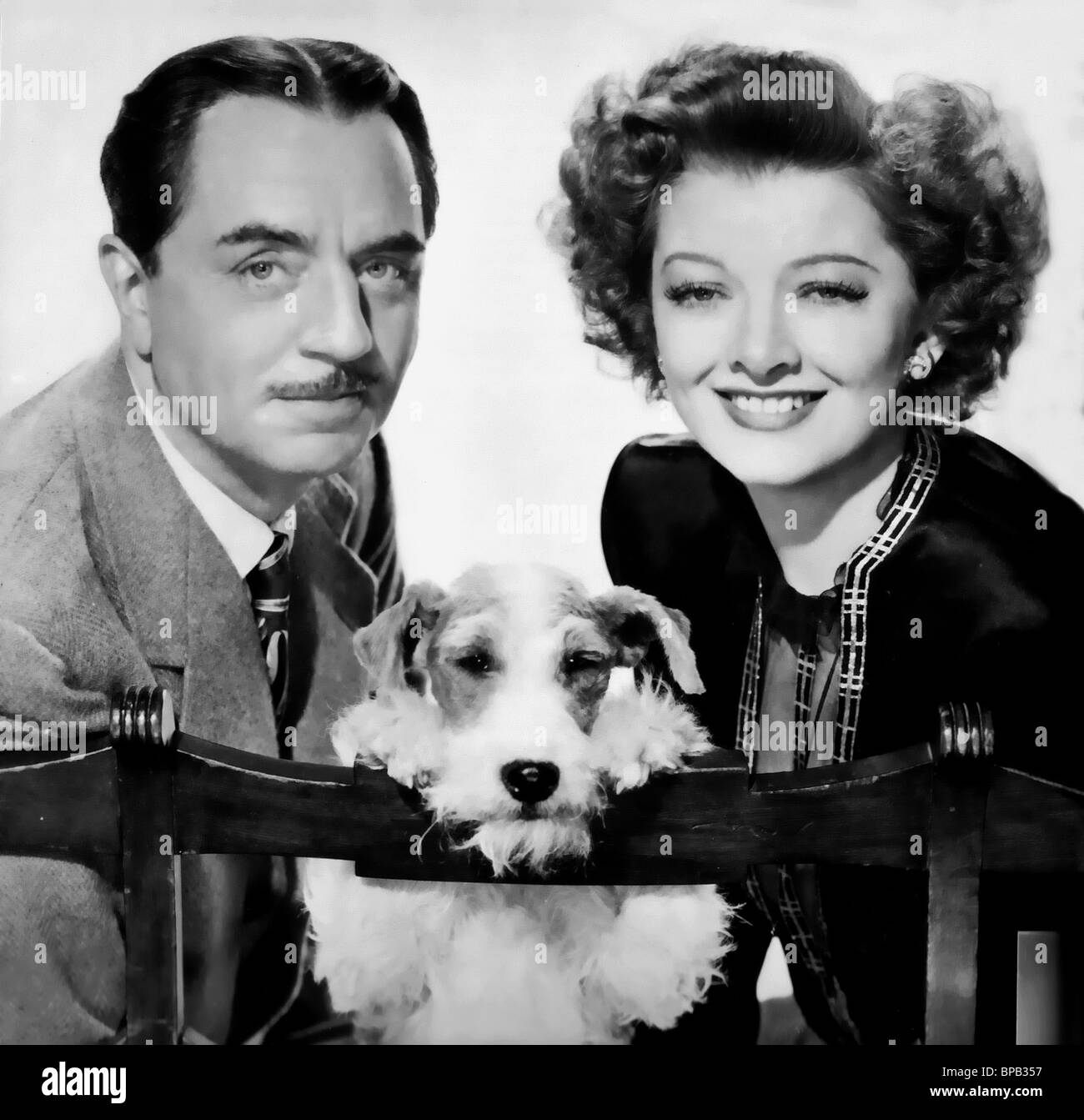 WILLIAM POWELL, Myrna Loy, APRÈS L'HOMME MINCE, 1936 Banque D'Images