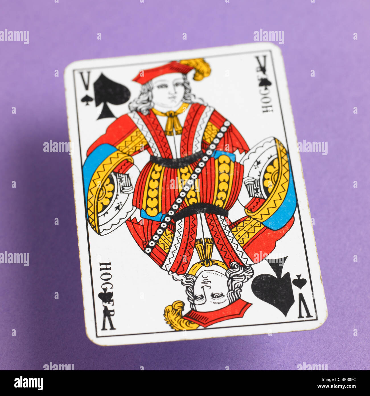 Valet En Anglais Jeu De Carte Le Français Valet de Pique Jeu de carte Photo Stock - Alamy