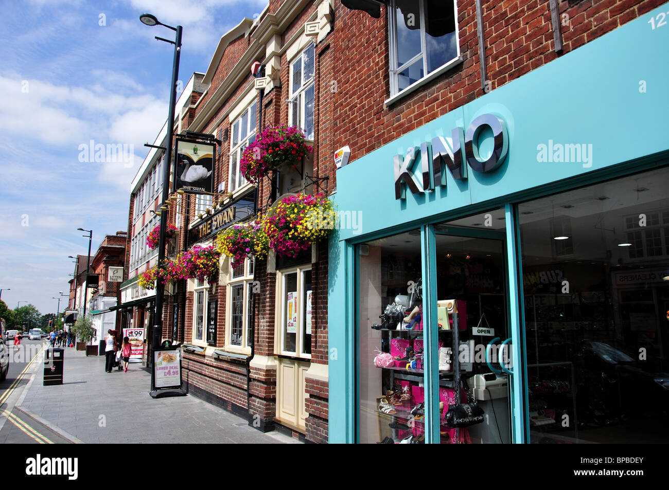 High Street, Brentwood, Essex, Angleterre, Royaume-Uni Banque D'Images