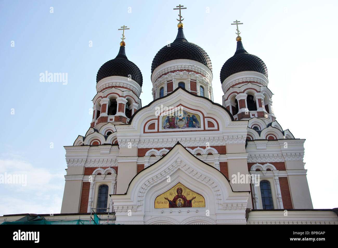La cathédrale Alexandre Nevski, la colline de Toompea, Vieille Ville, Tallinn, Tartu County, République d'Estonie Banque D'Images