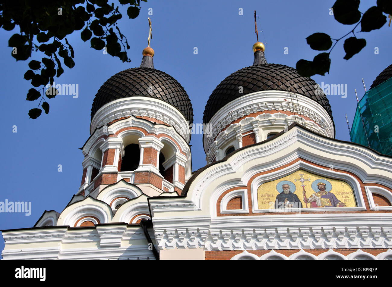 La cathédrale Alexandre Nevski, la colline de Toompea, Vieille Ville, Tallinn, Tartu County, République d'Estonie Banque D'Images
