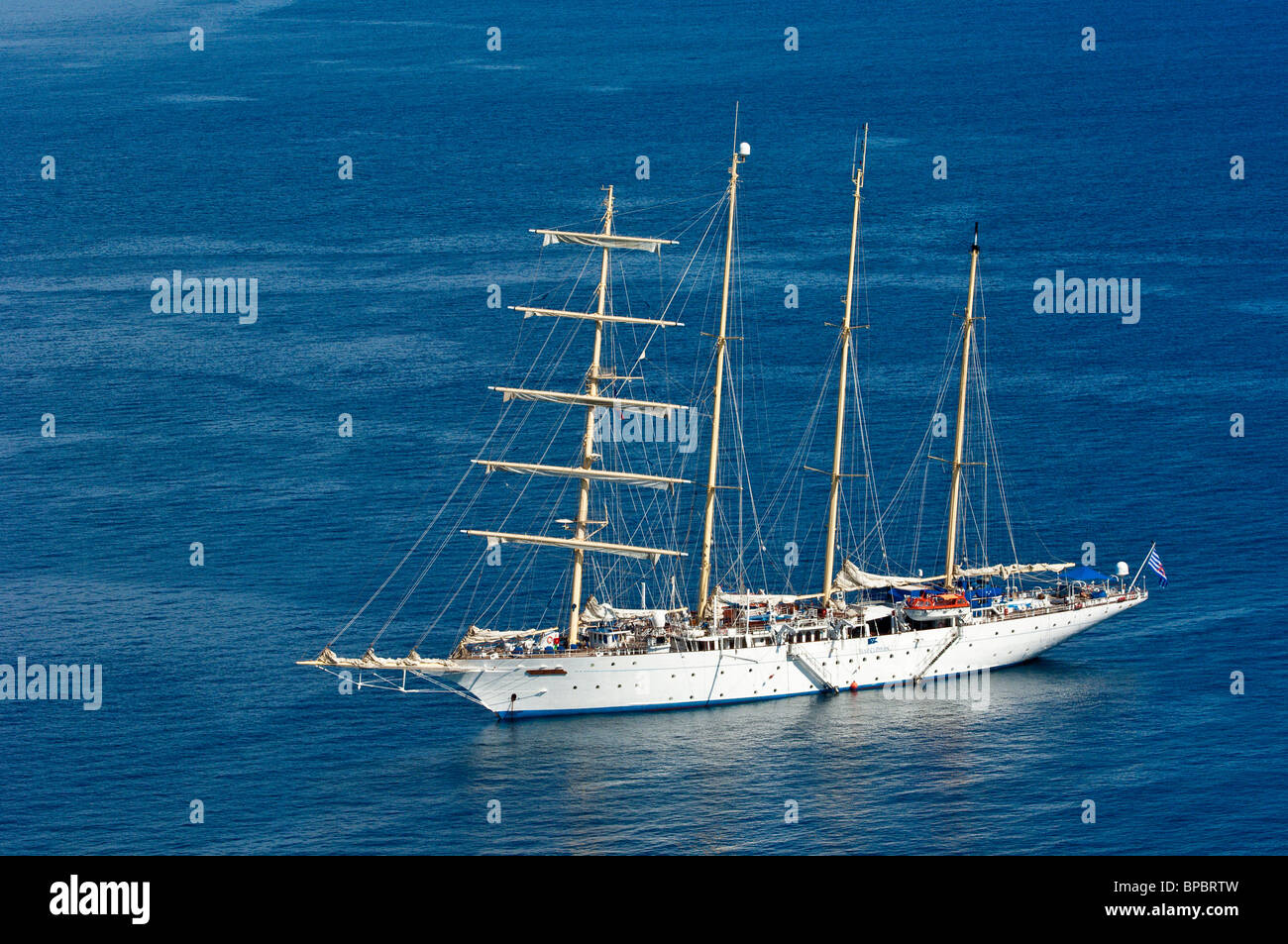 Star Flyer clipper navire ancré au large de Ko Miang Similan dans la mer d'Andaman, en Thaïlande. Banque D'Images