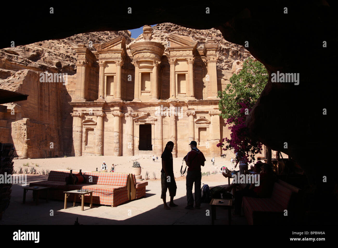 El Deir (ou monastère), Petra, Jordanie Banque D'Images