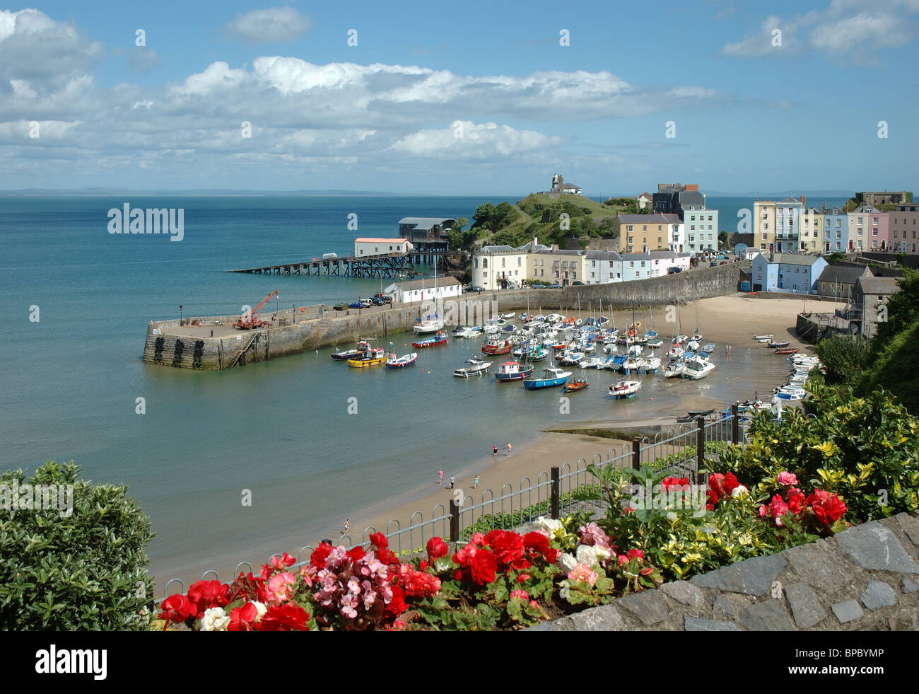 Port de Tenby, Pembrokeshire, Pays de Galles, Royaume-Uni Banque D'Images