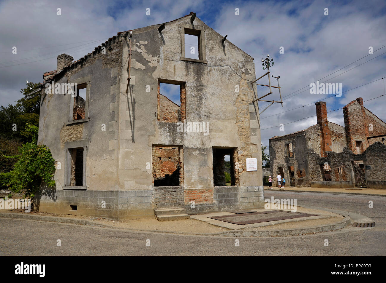 WW2 SS Nazi le massacre d'Oradour-sur-Glane Haute-Vienne Limousin France Banque D'Images