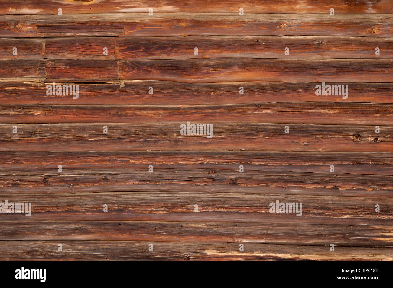 Mur en bois maison bois texture background Banque D'Images