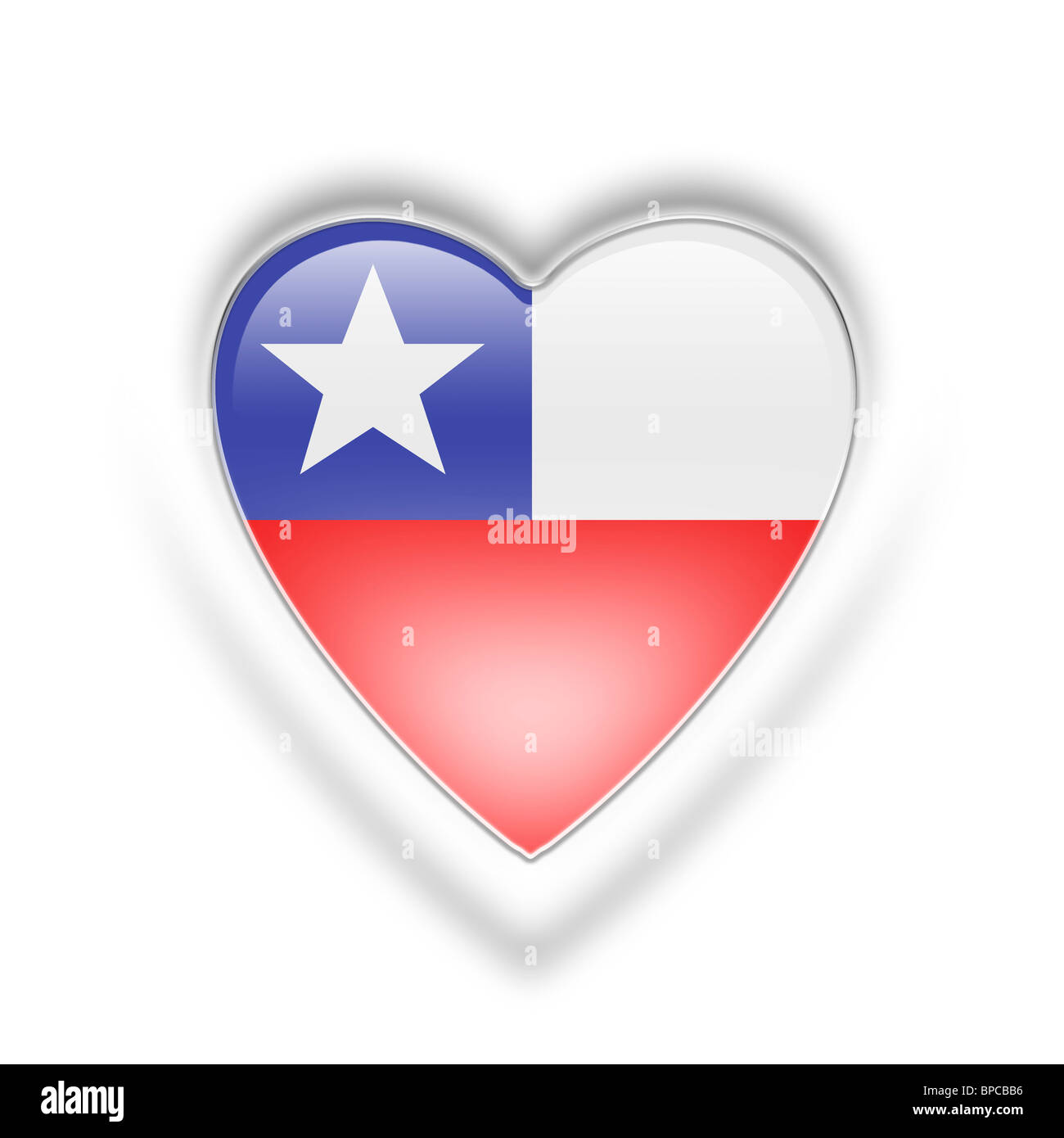 drapeau du Chili Banque D'Images