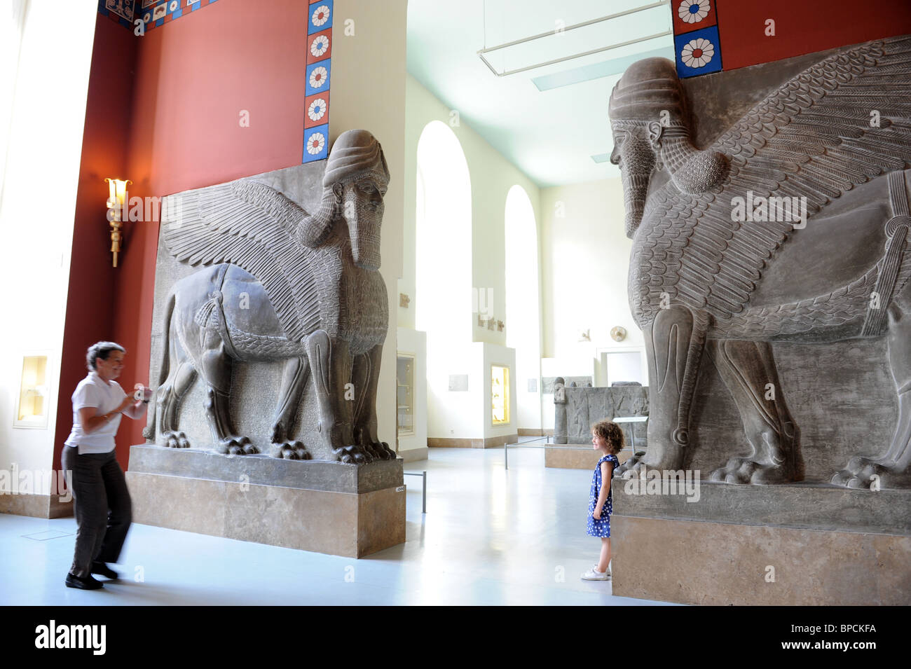 Palais assyrien salle au Musée de Pergame à Berlin de l'Île Musée Pergamonmuseum Allemagne Deutschland Europe Banque D'Images