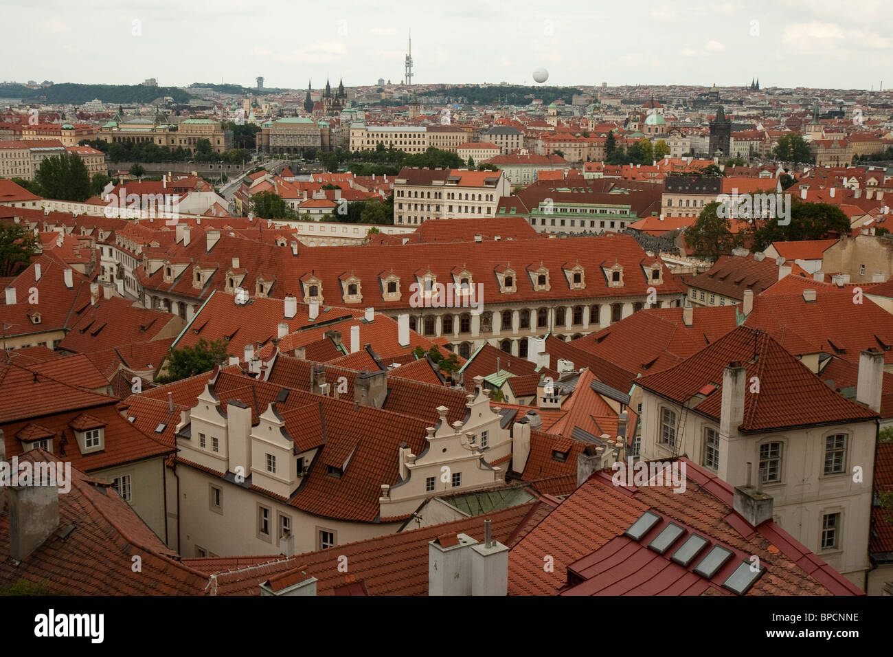 République Tchèque Prague vue générale du Château Banque D'Images