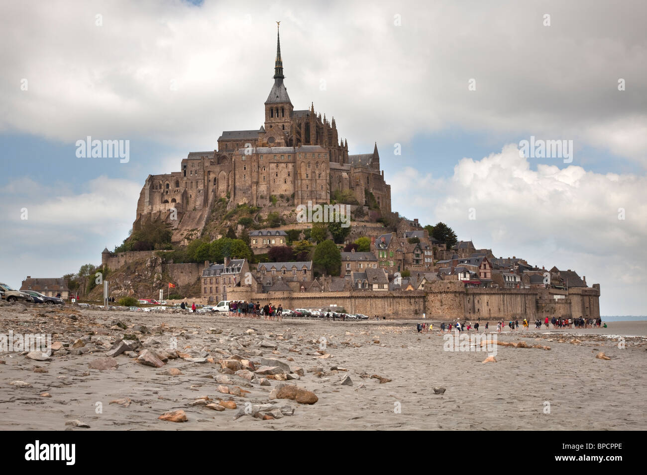 Abbaye du Mont Saint-Michel, Normandie, France Banque D'Images
