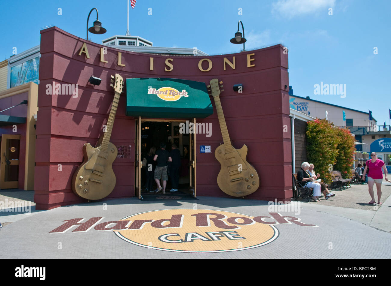 Hard Rock Cafe, le Pier 39, Fisherman's Wharf, San Francisco, USA, Californien Banque D'Images