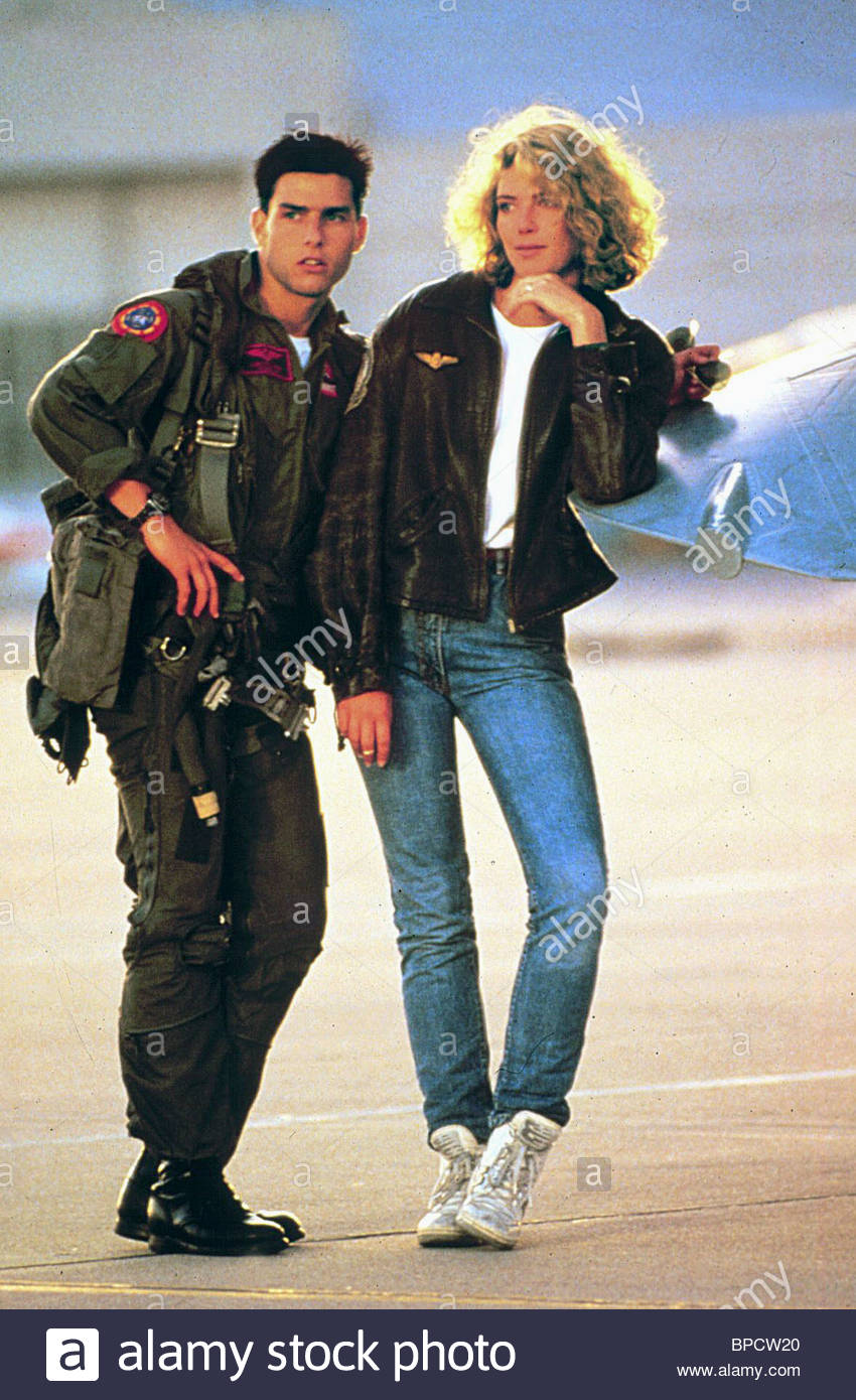 TOM CRUISE ET KELLY MCGILLIS TOP GUN (1986 Banque D'Images ...