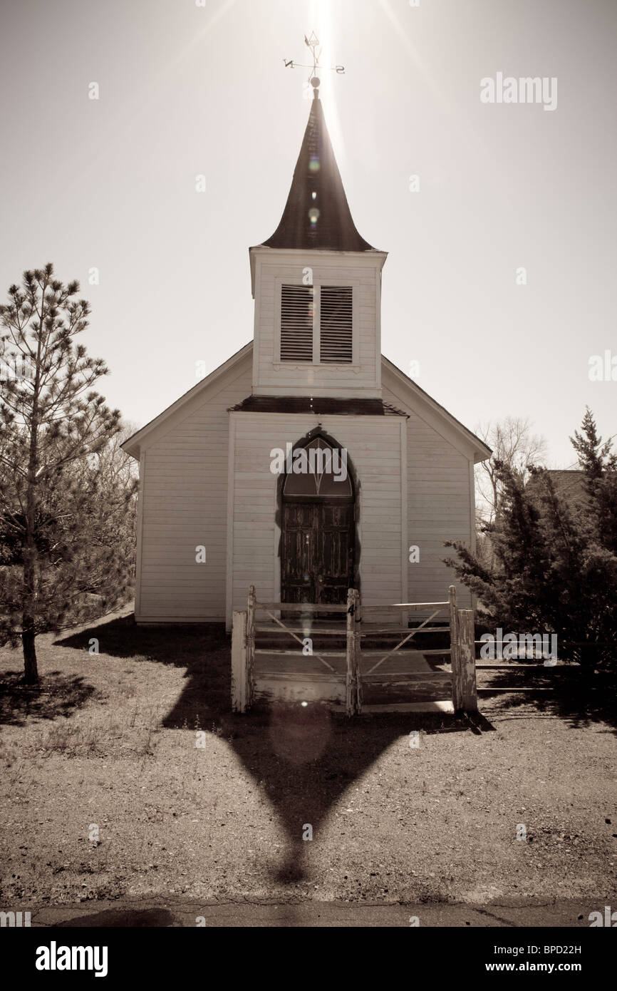 Une vieille église à Wadsworth Nevada Banque D'Images
