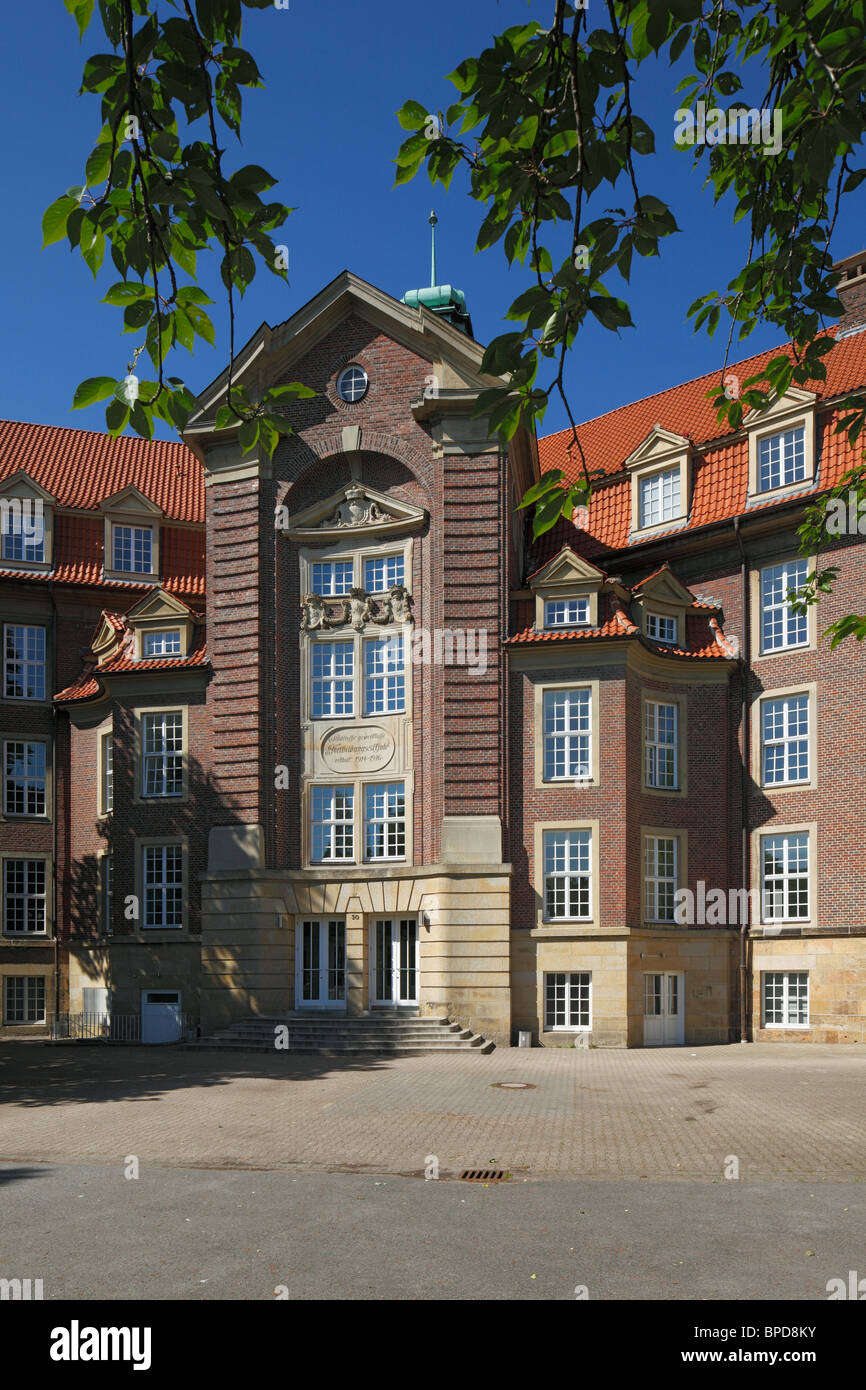 Staedtische Fortbildungsschule, Adolph-Kolping-Berufskolleg à Muenster, Westfalen, Nordrhein-Westfalen Banque D'Images