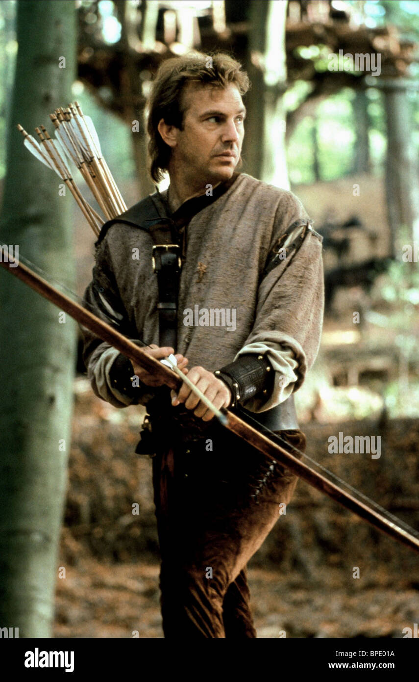 Kevin Costner As Robin Hood Film Title Robin Hood Banque d'image et