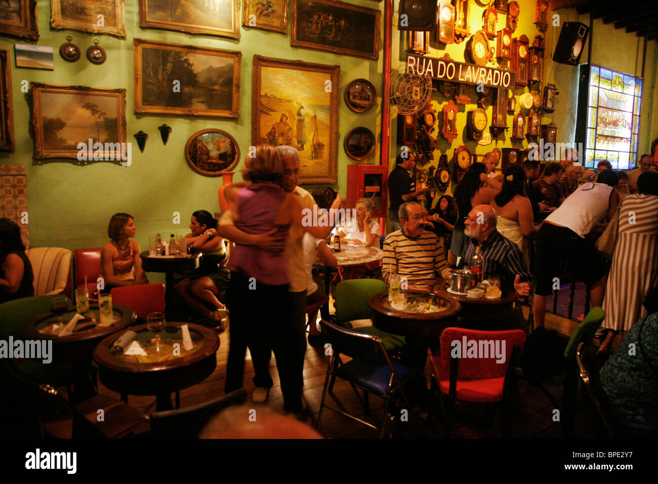 Rio Scenarium club dans la région de Lapa, Rio de Janeiro, Brésil. Banque D'Images