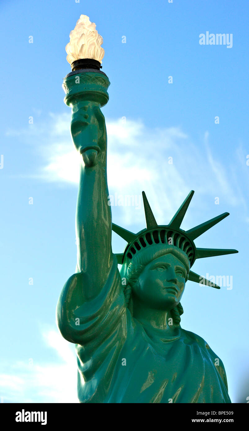 Statue de la Liberté (réplique) Liberty : déesse romaine de la liberté, Banque D'Images